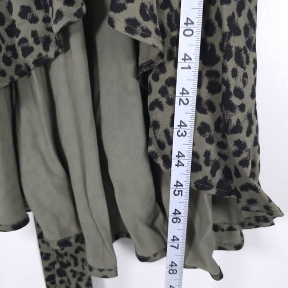 NWT GOOD AMERICAN SAGE‎ LEOPARD WRAP DRESS GDW0042 Size 1 - Picture 11 of 16